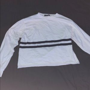 Navy Blue Striped Brandy Melville Long Sleeve